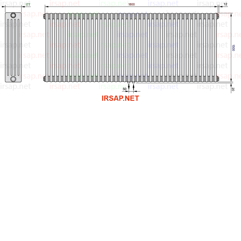 Радиатор IRSAP Tesi 51500/40 T50 CL 01